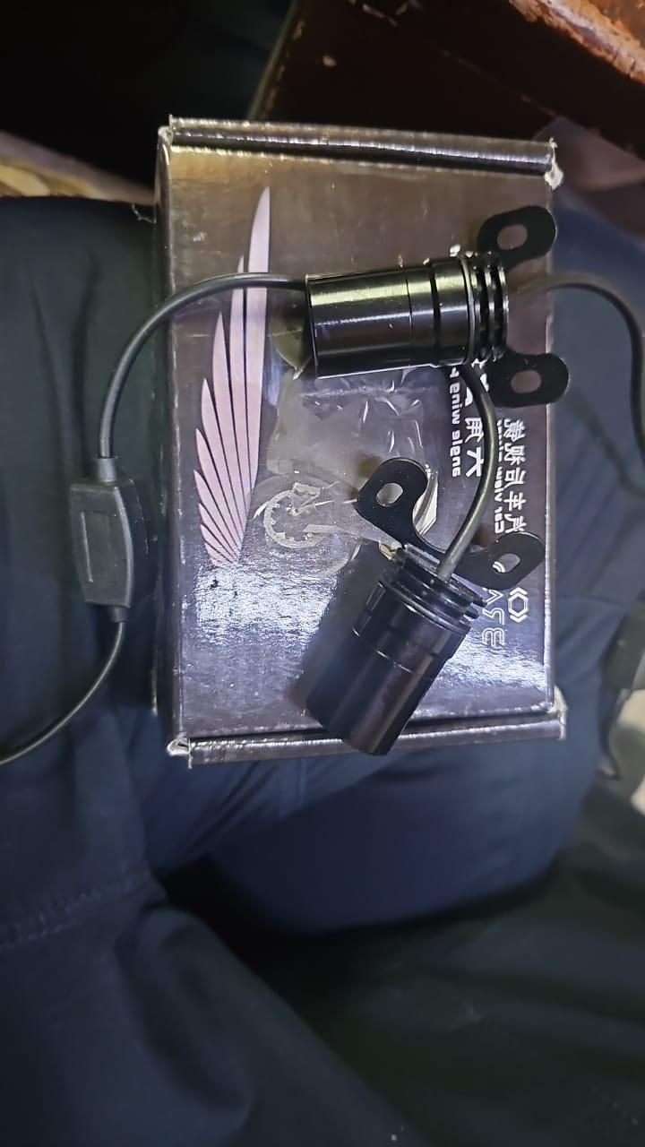 Motorcycle Projector Lights with Angel Wing Logo