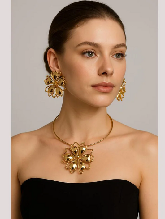 Quality Jewels Gold Plated Necklace Set