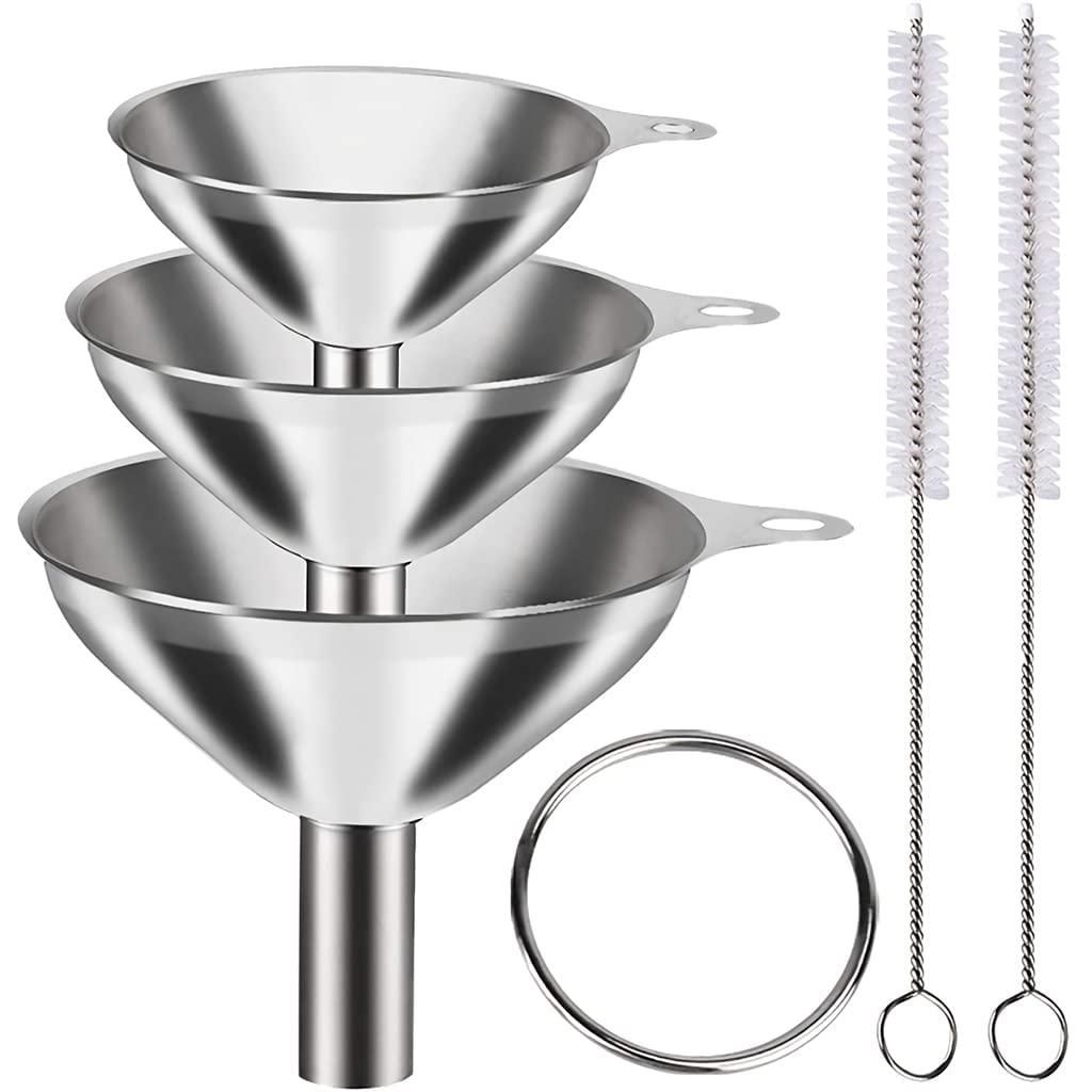 3 Pcs Funnel with Brush Set
