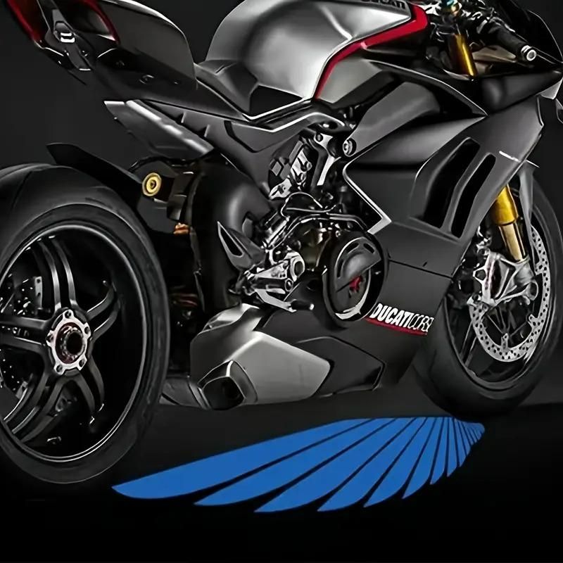 Motorcycle Projector Lights with Angel Wing Logo